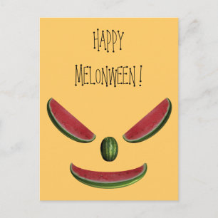 Funny Watermelons Emoticon Briefkaart