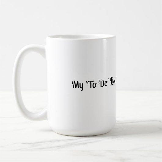 Funny Waved Goodbye Mug (Gauche)