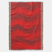 Funny Waves red + jouw idee Deken (Voorkant Verticaal)