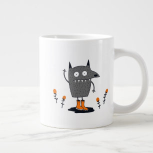 Funny Waving Monster Extra Grote Beker