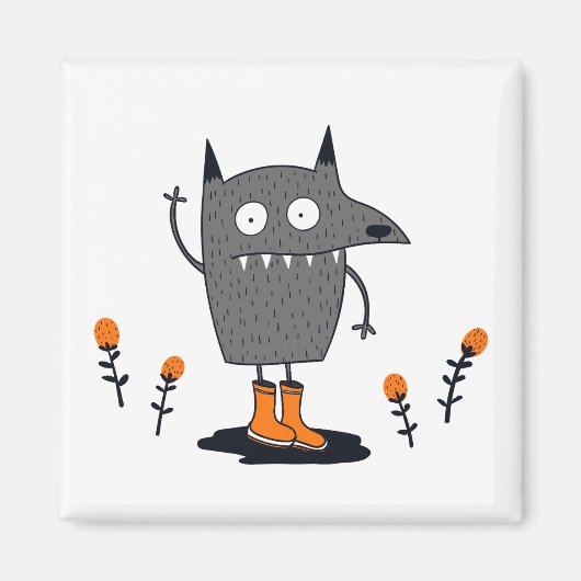 Funny Waving Monster Magneet (Voorkant)