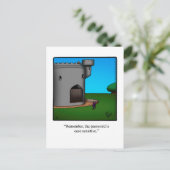 Funny "We hebben ons verplaatst" Humor Briefkaart (Staand voorkant)