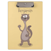 Funny weasel cartoon klembord (Voorkant)