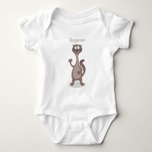 Funny weasel cartoon romper (Voorkant)