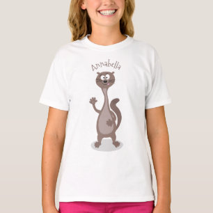 Funny weasel cartoon t-shirt