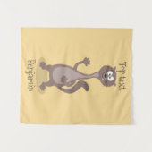 Funny weasel cartoon wandkleed (Voorkant (horizontaal))