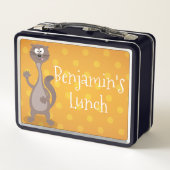 Funny weasel waving cartoon illustratie (Achterkant)