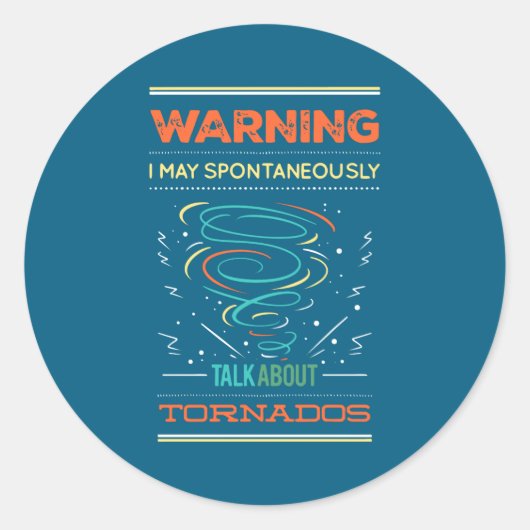 Funny Weather Man Quotes  Ronde Sticker (Voorkant)