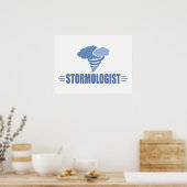 Funny Weather, Storm Poster (Keuken)