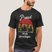 Funny Web Developer Shirts Job Title Professions (Voorkant)