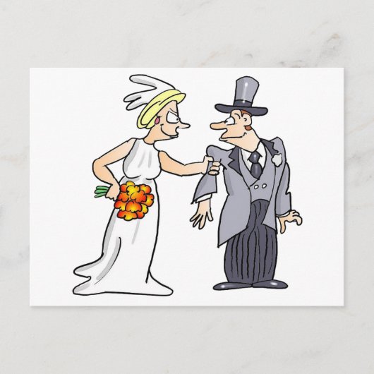 Funny Wedding Afbeelding Briefkaart (Voorkant)