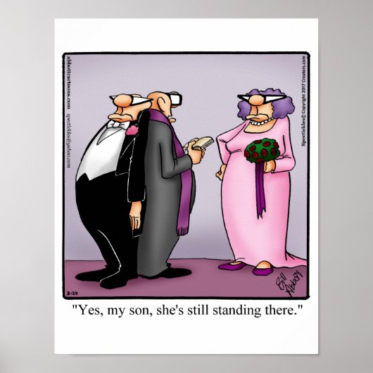 Funny Wedding Humor Poster (Voorkant)