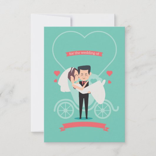 Funny Wedding Invitation Card Kaart (Voorkant)