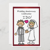 Funny Wedding Jubileum Kaart (Voorkant / Achterkant)