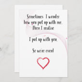 Funny Wedding Jubileum Kaart - Verjaardagskaarten (Voorkant / Achterkant)