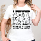 Funny Wedding Merch Custom Wedding Favor Keepsake T-shirt