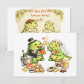 Funny Wedding RSVP Kaartje (Voorkant / Achterkant)