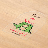 Funny Wedding Save the Date  Acryl Uitnodigingen (Laagn)