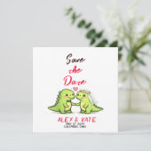 Funny Wedding Save the Date  Kaart (Staand voorkant)