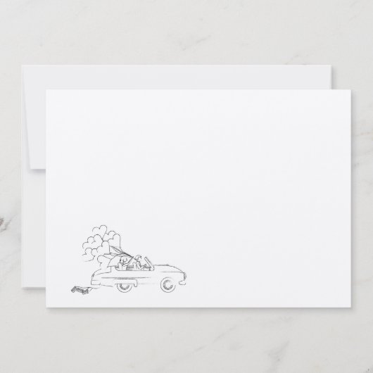 Funny Wedding Uitnodiging (Achterkant)