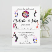 Funny Wedding Uitnodiging (Staand voorkant)