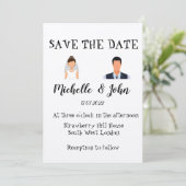 Funny Wedding Uitnodiging (Staand voorkant)