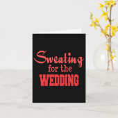 Funny Wedding Workout Premium - Bruid Bruidegom Ma Kaart (Gele Bloem)