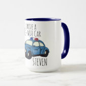 Funny Wee-Woo Car Cartoon Mug Mok (Voorkant rechts)