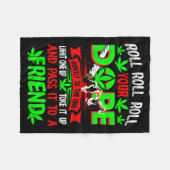 Funny Weed T Lover Roll Joint Friend Smoking Short Fleece Deken (Voorkant (Horizontaal))