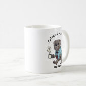 Funny Weimaraner Dog Business Suit Coffee  Koffiemok (Voorkant rechts)