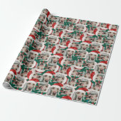 Funny Weimaraner-kerstpatroon Cadeaupapier (Uitgerold)