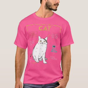 Funny Weird Cat Meme Smiling, Anatomie of A Cat T-shirt