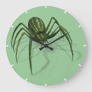 Funny Weird WaterMelon Spider Grote Klok