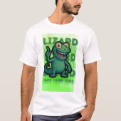 Funny Weirdcore Lizard Lizard Mème T-Shirt (Devant)