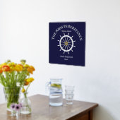 Funny Welcome Aboard Ship's Wheel Folie Text Afdrukken (Laag (Keuken))