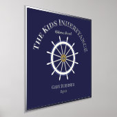 Funny Welcome Aboard Ship's Wheel Folie Text Afdrukken (Laagn)