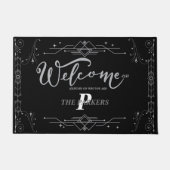 Funny Welcome-ish Lijst Custom Monogram Deurmat (Voorkant)