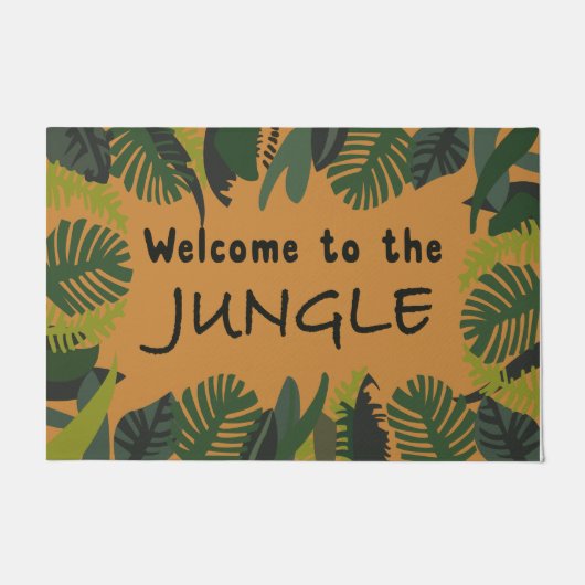 Funny Welcome To The Jungle Mat, Tropical   Deurmat (Voorkant)