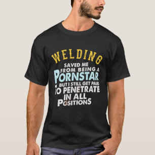 Funny Welding Proud Welder Giften voor Boyvriend o T-shirt