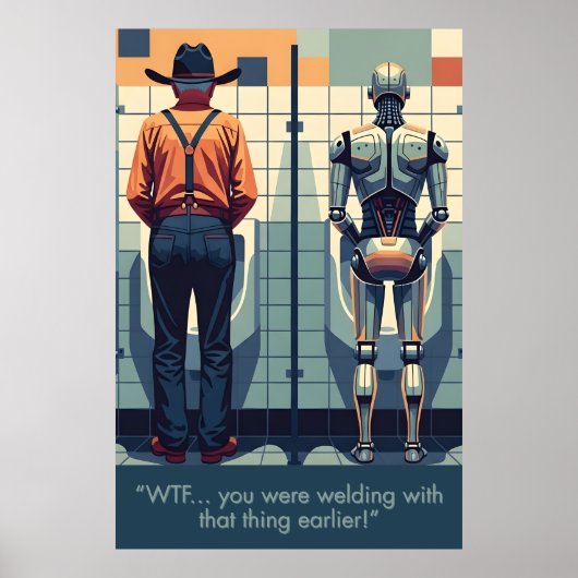 Funny welding themed poster (Devant)