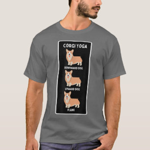 Funny Welsh Corgi Yoga Gekke huiseigenaar Joke Pla T-shirt