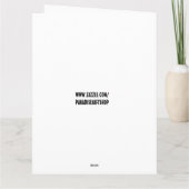 FUNNY WEREWOLF CARTE D'ACCUEIL D'ANNIVERSAIRE (Dos)