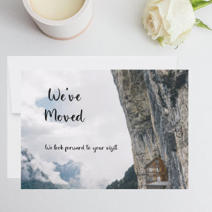 Funny Weve Moved New Address Cliff House Aankondiging