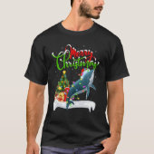 Funny Whale Lover Xmas Lighting Humpback Whale Chr T-shirt (Voorkant)