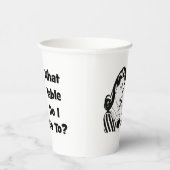 Funny What Table Bunco Papieren Bekers (Rechts)