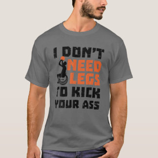 Funny Wheelstoel Basketball Player - Ik heb het ni T-shirt