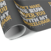 Funny Wheelstoel Humor Sarcasm Handicap Cadeaupapier (Rol Hoek)