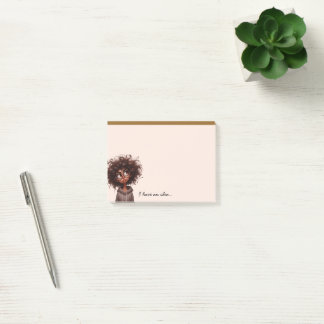 Funny Whimsical Pouting African American Post-it® Notes