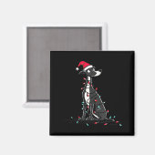 Funny Whippet Christmas Graphics Dog Lights Lover  Magneet (Voorkant / Achterkant)