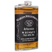 Funny Whiskey Custom Birthday Typografie Heupfles (Rechts)